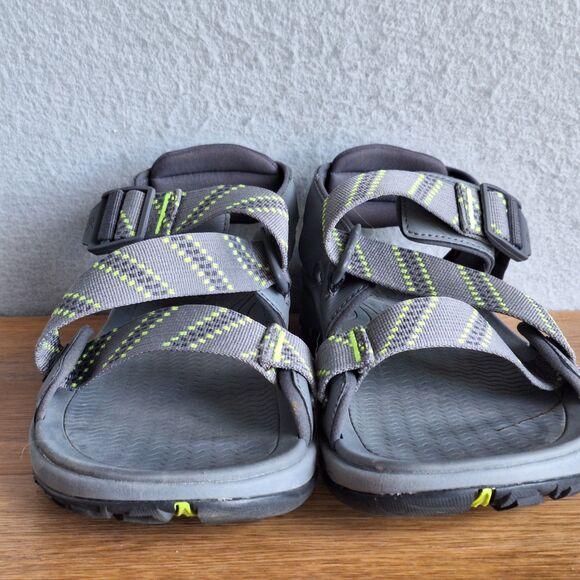 Kuru Current Waterproof Hiking Men\'s Sandals Us 12 M Gray Yellow Nylon Straps 46 main image 11